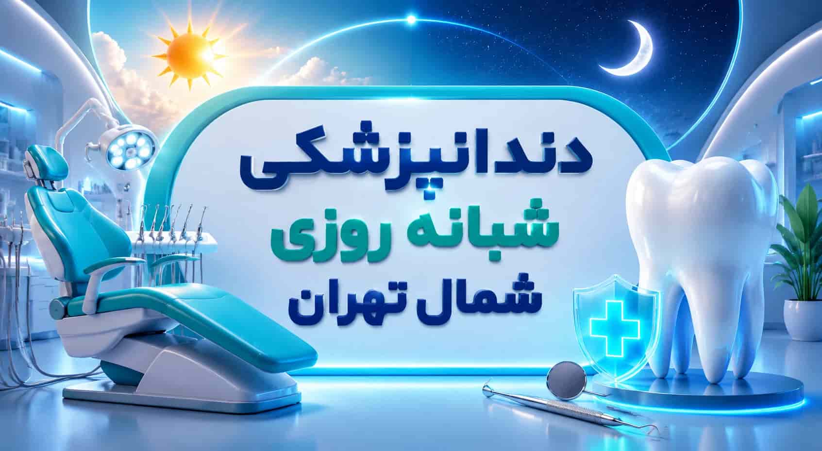 بهترین دندانپزشکی شبانه روزی شمال تهران (اقساطی + بیمه)